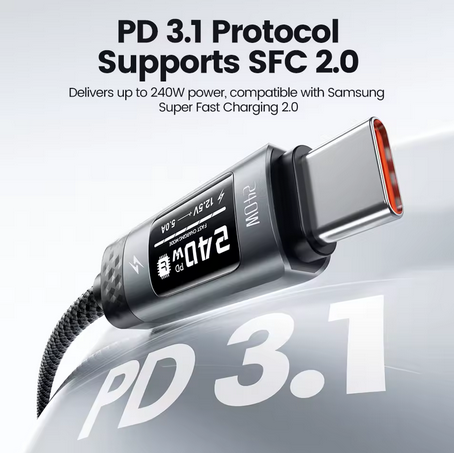 Tocki USB C to USB C 240 Watt Fast Charger